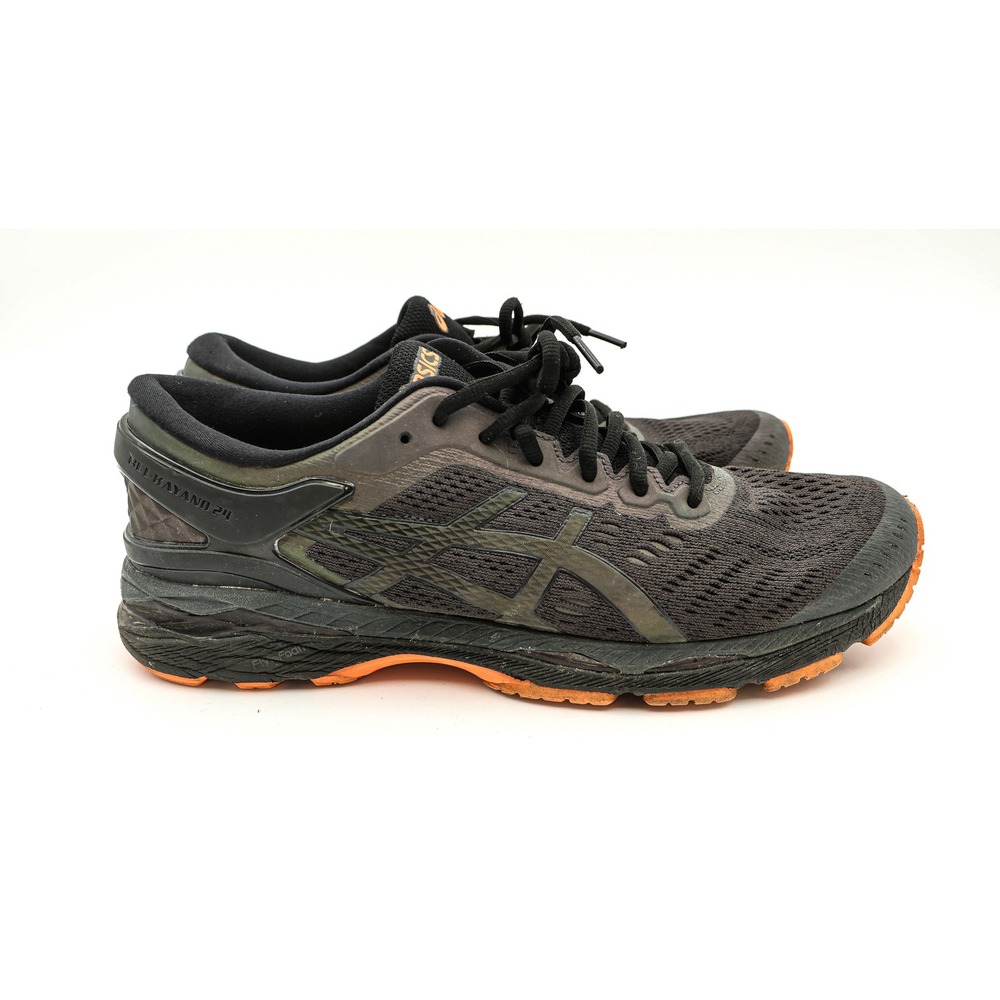 Asics Gel-Kayano 24 Mens Running Shoes Black Orange Size 10 T749N